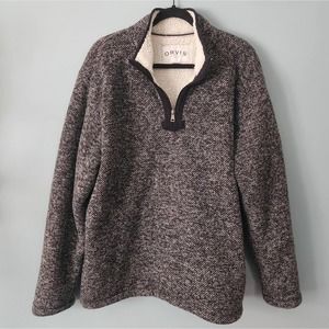 ORVIS Sherpa Lined Pullover - Size XL
